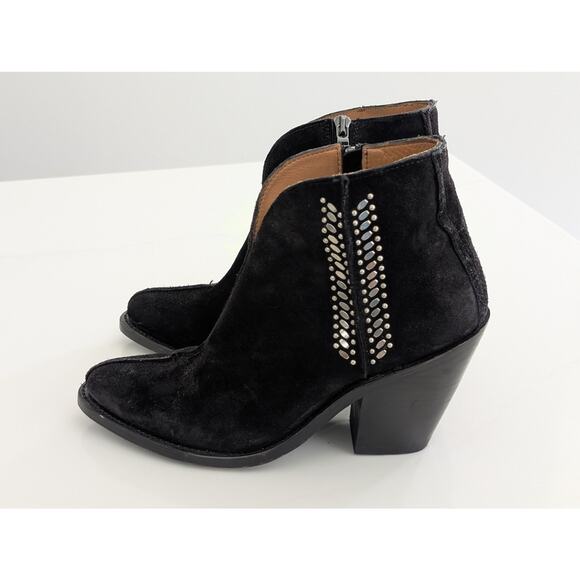 Women's Calleen Cordero Nikita Ankle Boots Black Suede US Size 8.5 Retail $620 - Picture 2 of 10